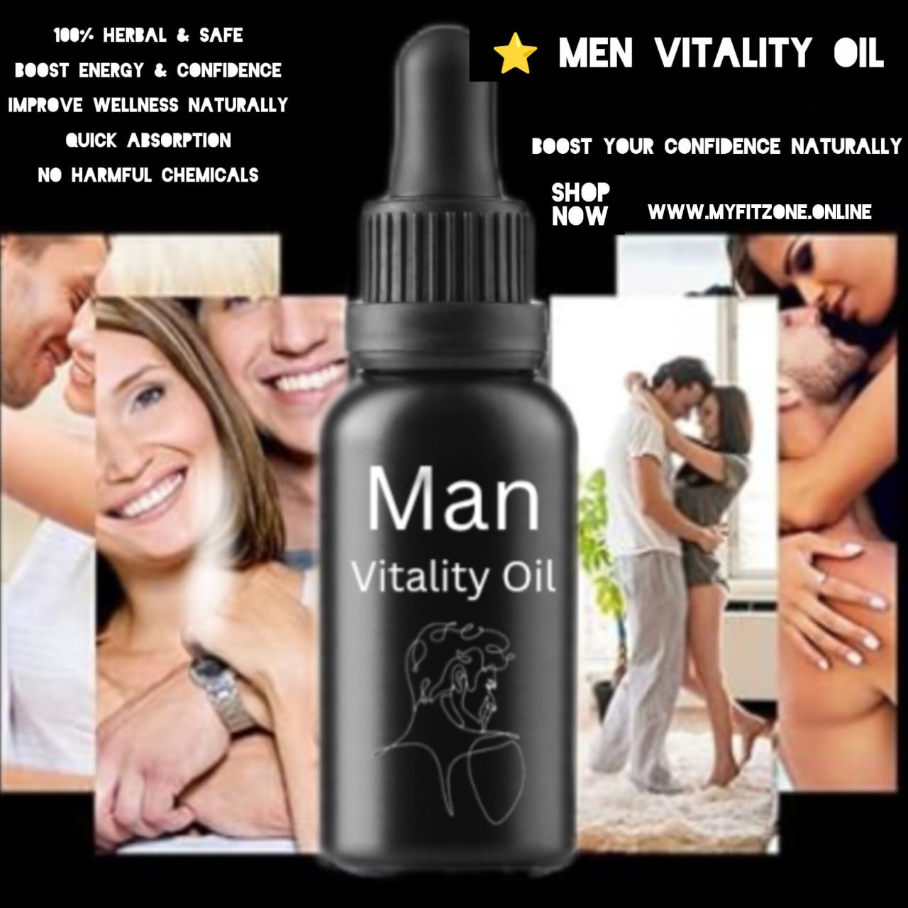 “Peak Force Men’s Vitality Oil – 100% Natural Herbal Boost for Strength, Energy & Confidence”