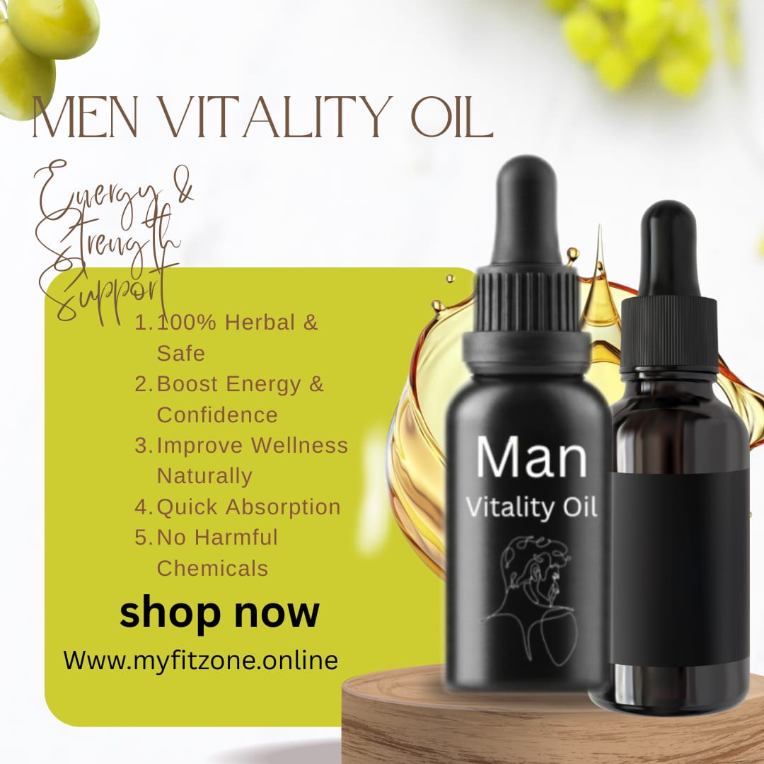 “Peak Force Men’s Vitality Oil – 100% Natural Herbal Boost for Strength, Energy & Confidence”