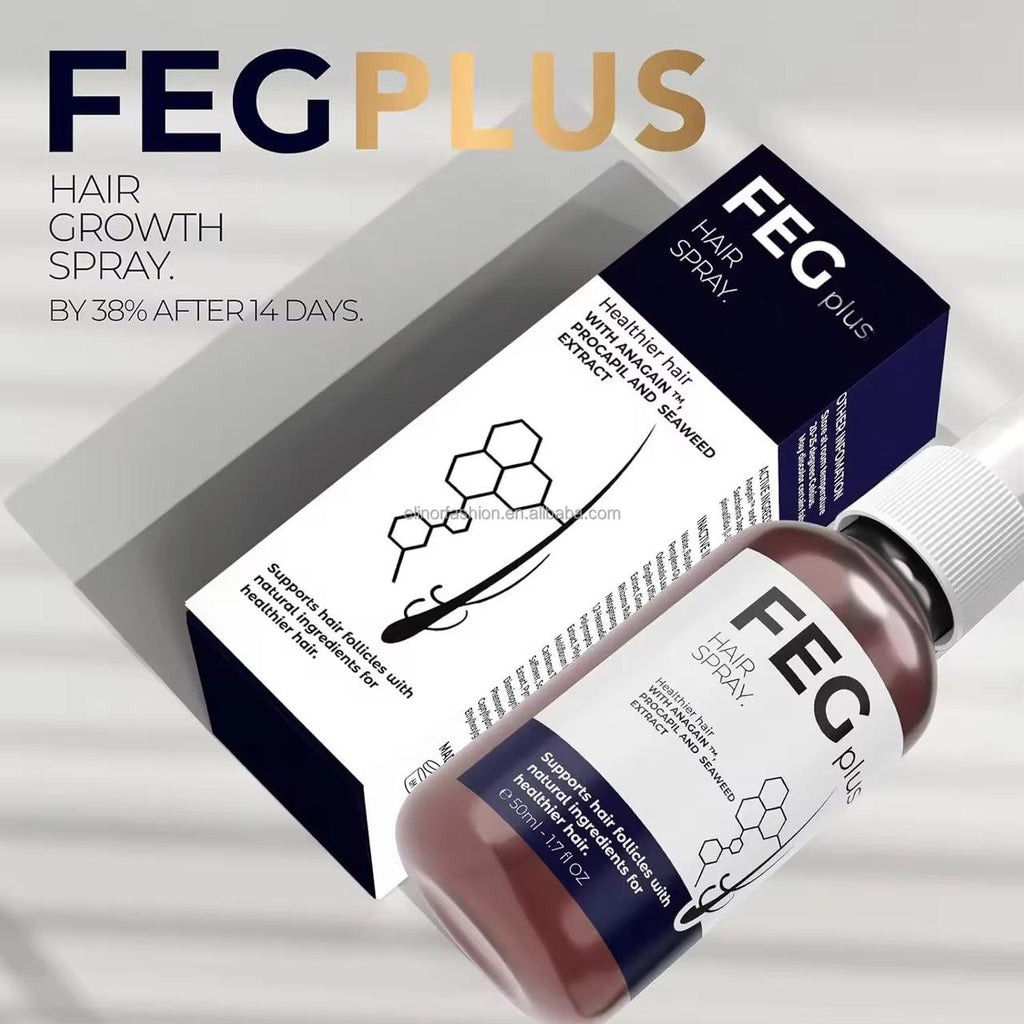 FEG Plus Hair Growth Serum Hair-loss Treatment 14 Days Best Ginger Anti Hair Loss Serum