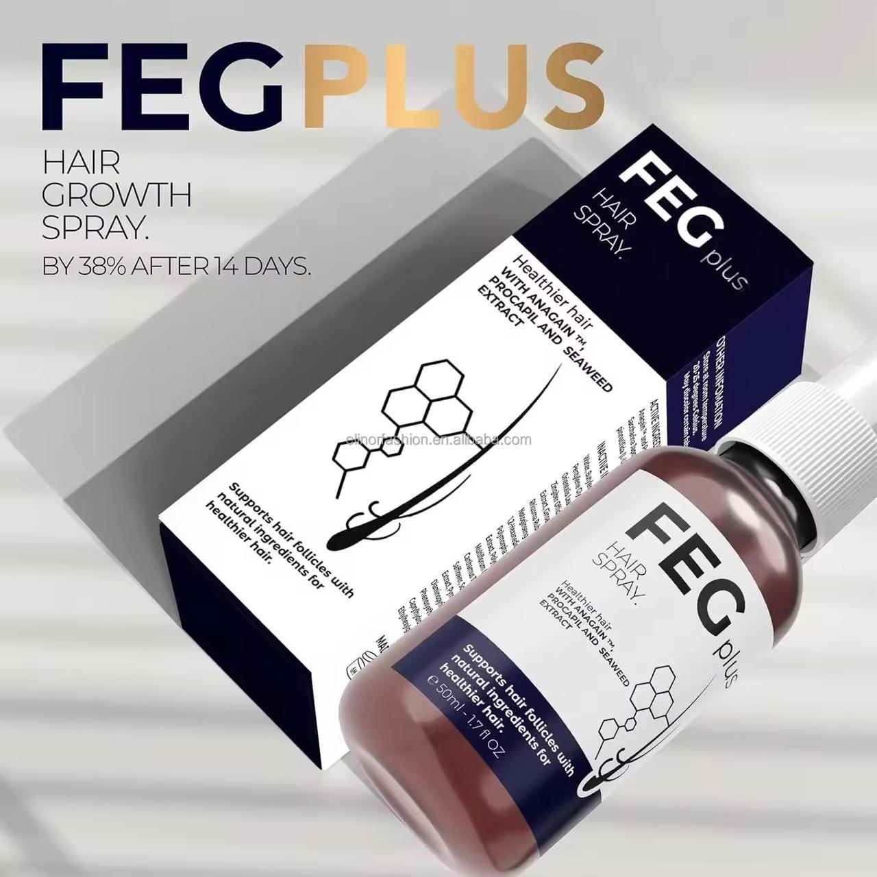FEG Plus Hair Growth Serum Hair-loss Treatment 14 Days Best Ginger Anti Hair Loss Serum